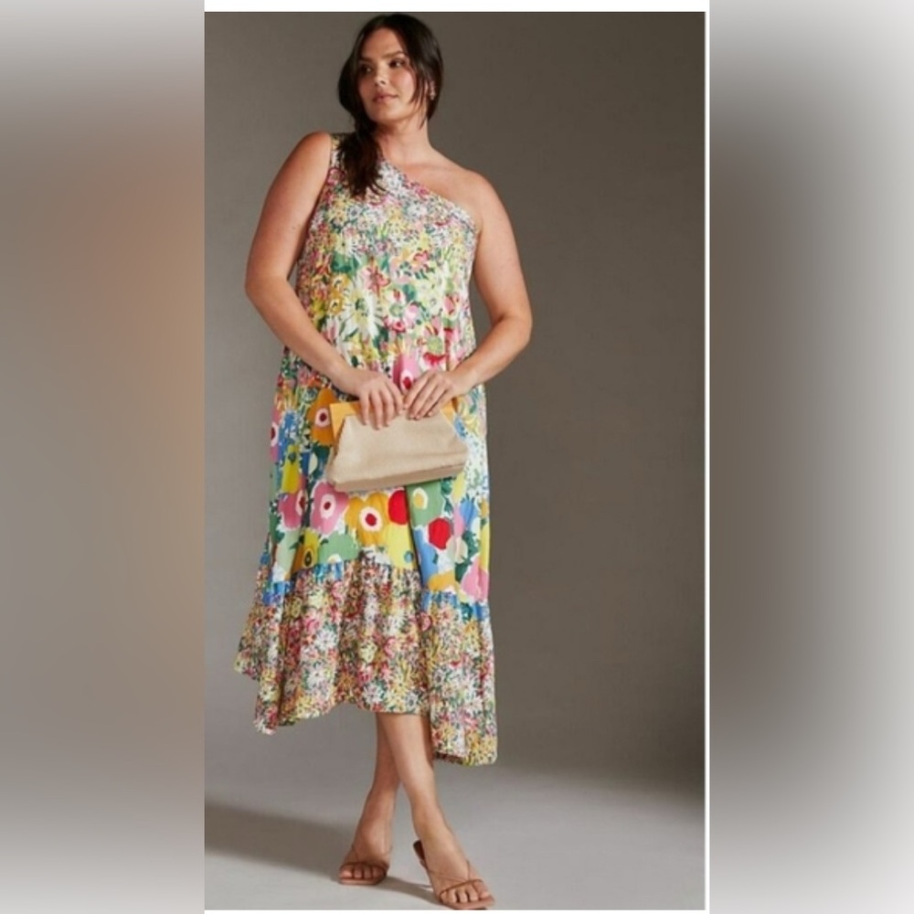 Anthropologie Sarah Campbell Floral Dress